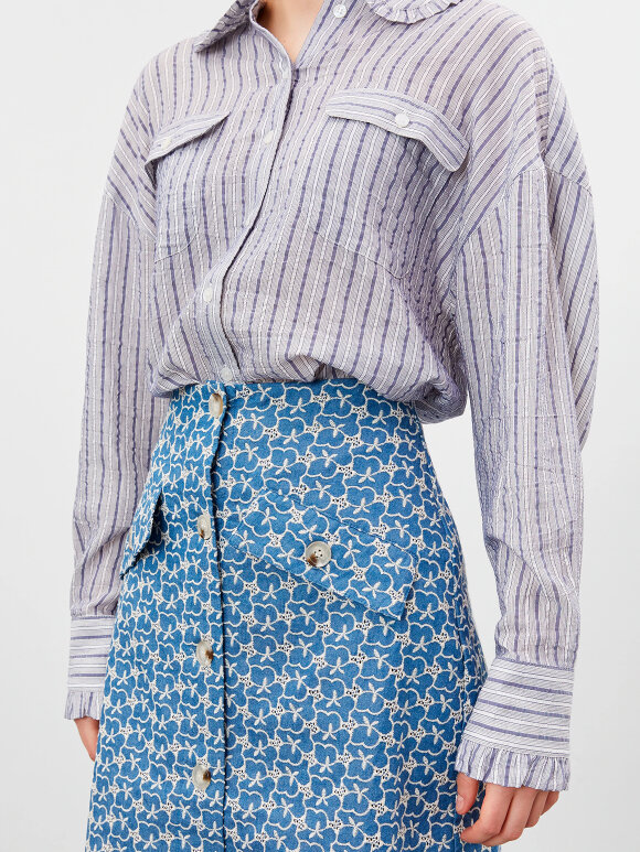 Nué Notes - Jerome Shirt, Blue Stripe