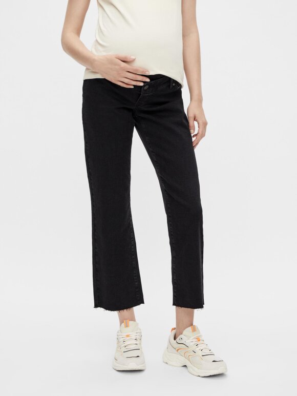 Mamalicious - Troy Regular Cropped jeans, Sort