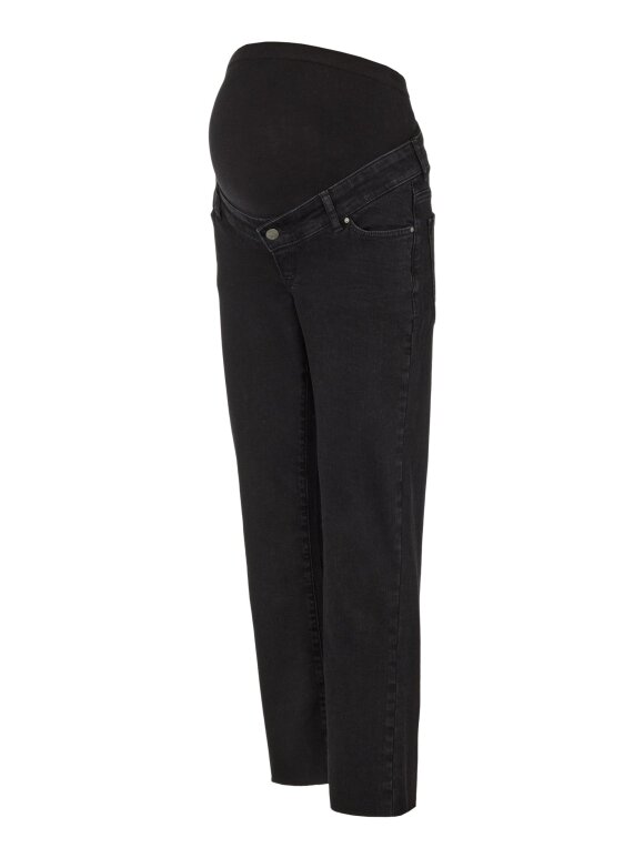 Mamalicious - Troy Regular Cropped jeans, Sort