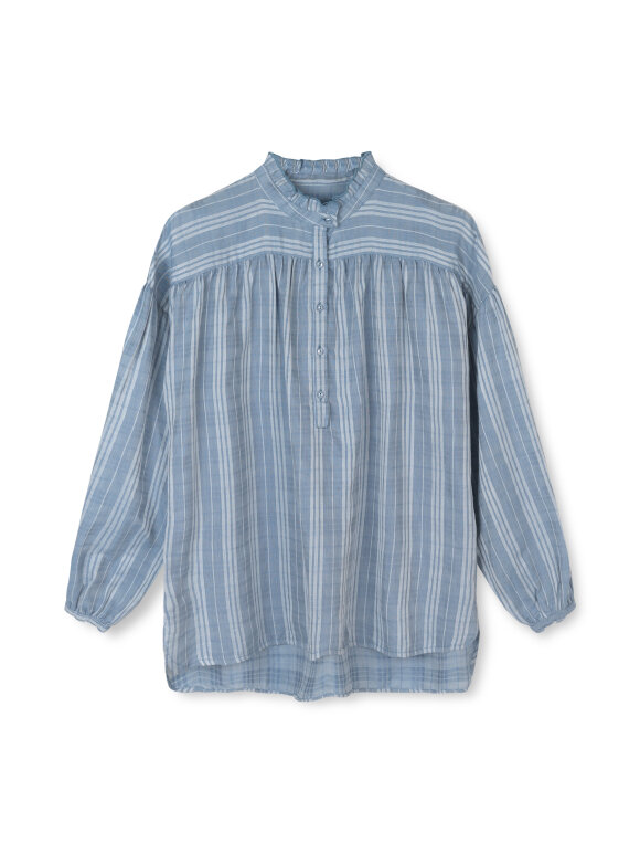 AIAYU - Bella Dobby Shirt deep blue