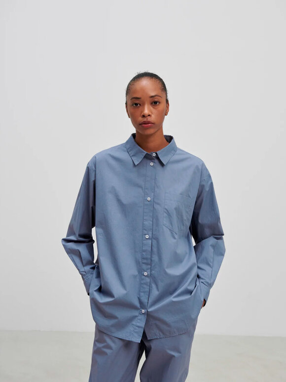 Skall Studio - Edgar shirt, Dusty Blue