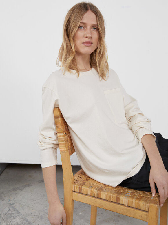 AIAYU - Light long sleeve tee pure ecru