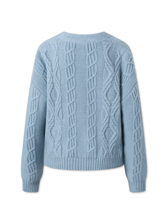 Nué Notes - Murray Cardigan light blue flower mix