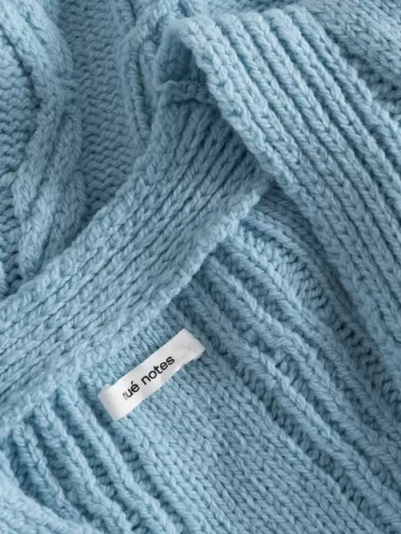 Nué Notes - Murray Cardigan light blue flower mix