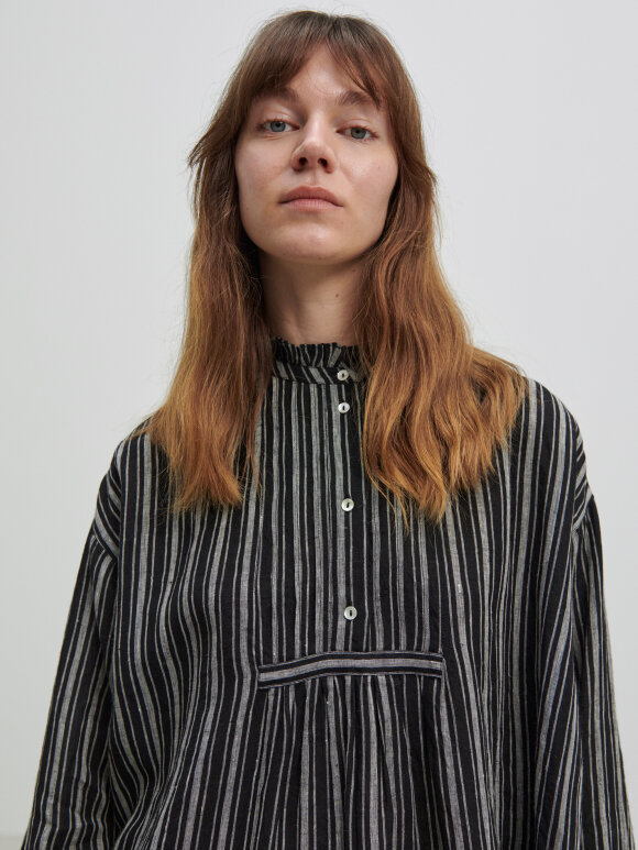 Skall Studio - Florian shirtdress striped linen