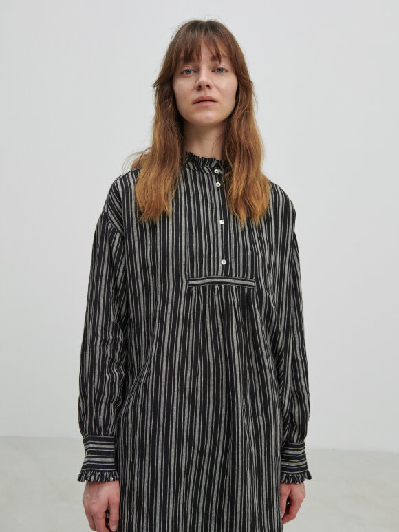 Skall Studio - Florian shirtdress striped linen