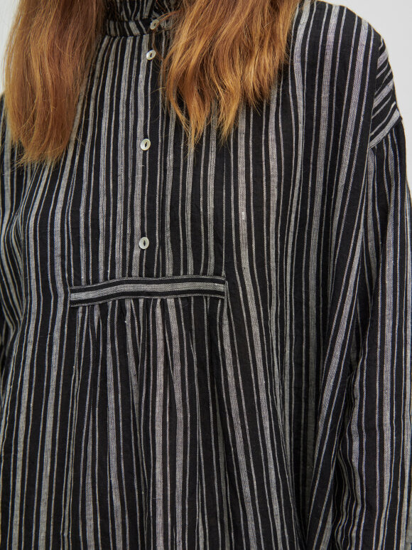Skall Studio - Florian shirtdress striped linen