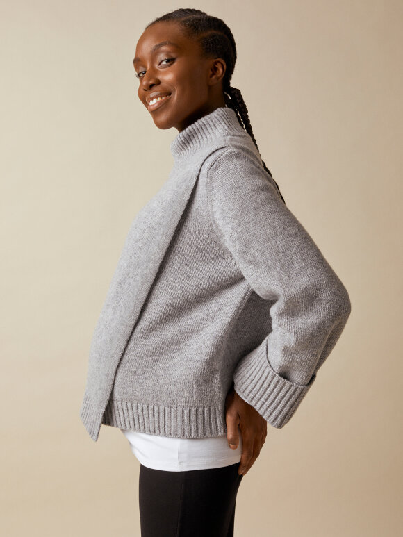 Boob - sesame wool sweater greymelange 