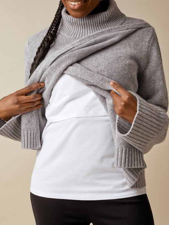 Boob - sesame wool sweater greymelange 