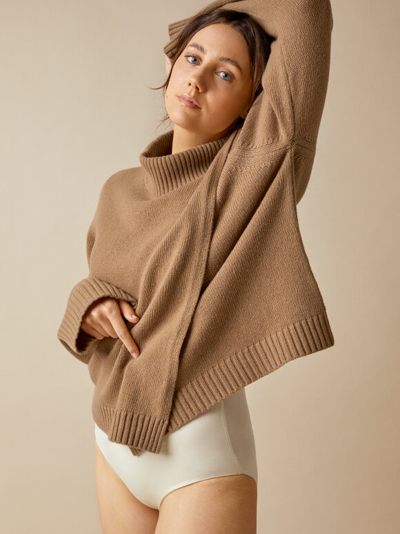 Boob - sesame wool sweater camel 