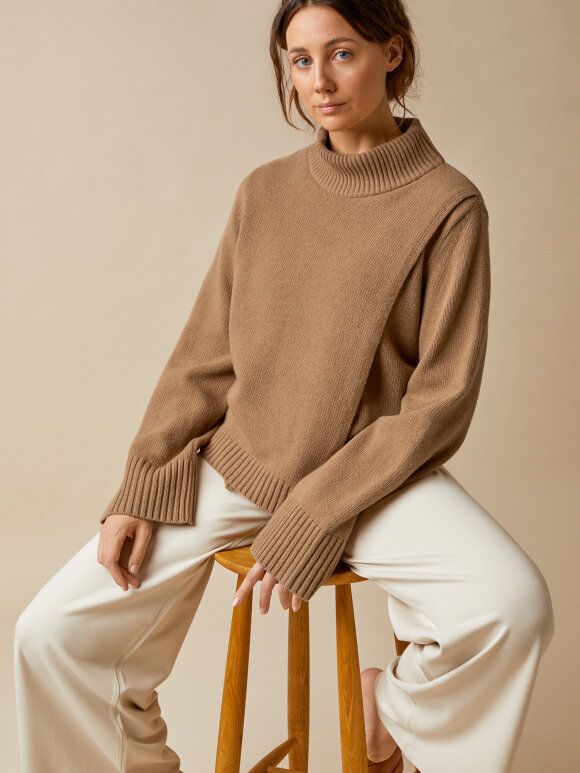 Boob - sesame wool sweater camel 