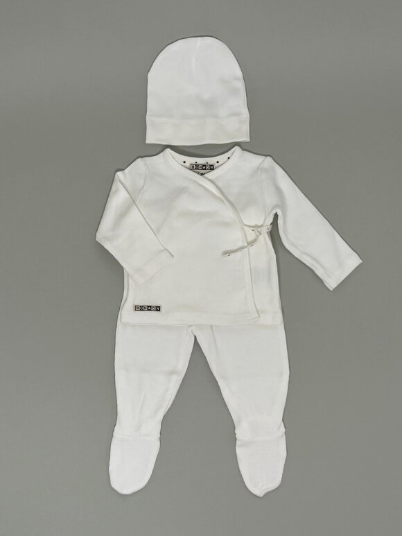 Bonton - Bonton baby sæt ribbed cotton