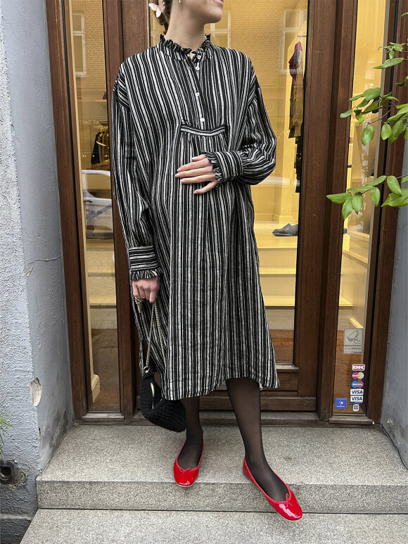 Skall Studio - Florian shirtdress striped linen