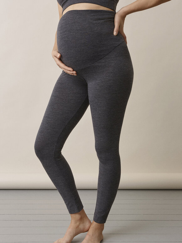 Boob - OONO wool leggings - greymelange