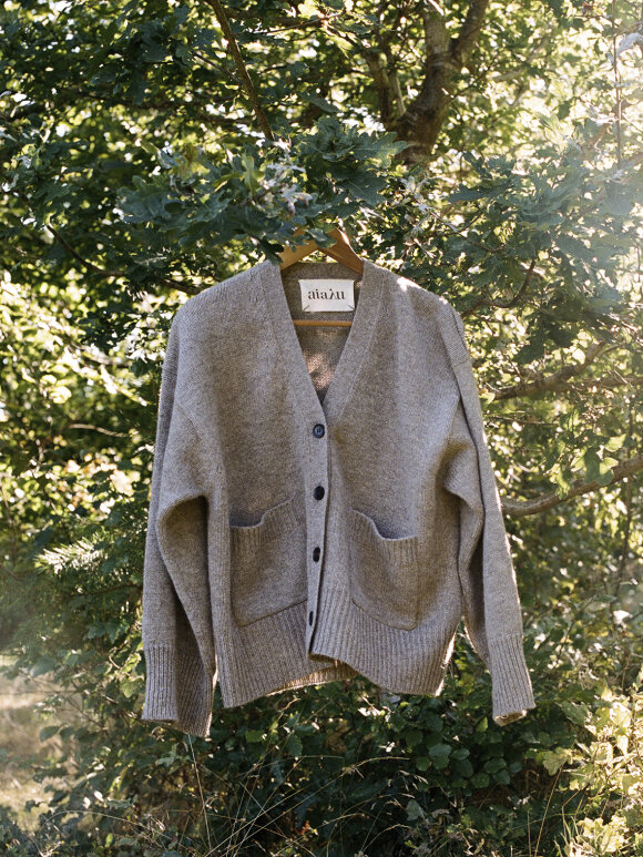 AIAYU - Cora cardigan undyed soil