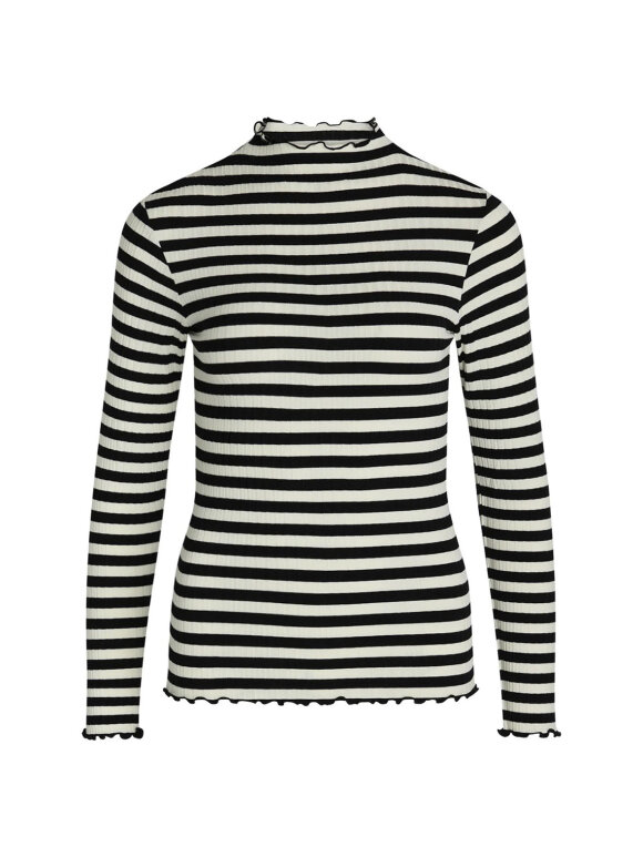 Mads Nørgaard - 5 x 5 trutte bluse striped vanilla black