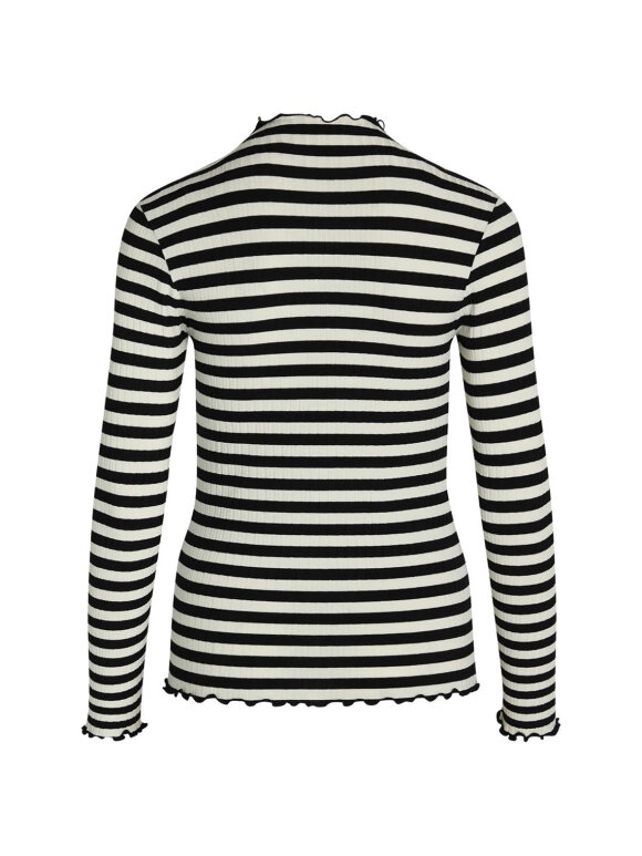 Mads Nørgaard - 5 x 5 trutte bluse striped vanilla black