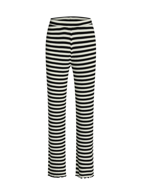 Mads Nørgaard - 5x5 lonnie pants vanilla black striped