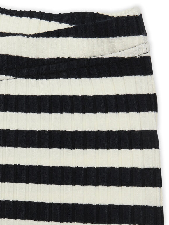 Mads Nørgaard - 5x5 lonnie pants vanilla black striped