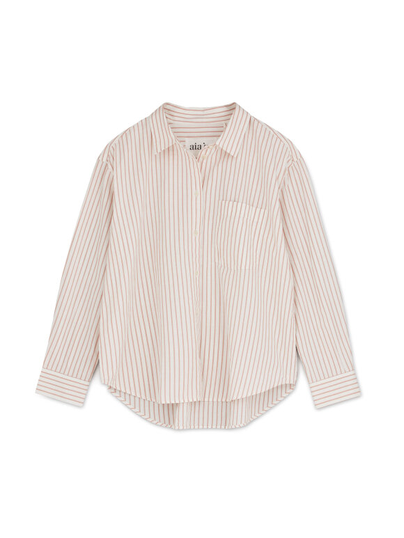 AIAYU - Lala shirt striped - mix old rose