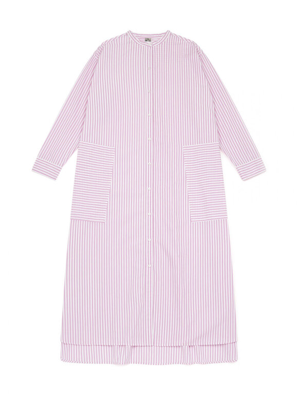 Bonton - Oversize skjortekjole pink striber