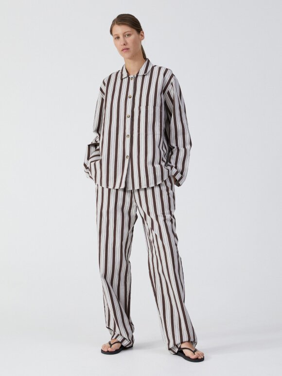 AIAYU - Pablo pant striped - mix brownie