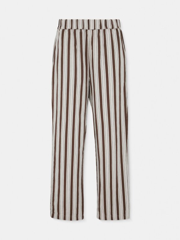 AIAYU - Pablo pant striped - mix brownie