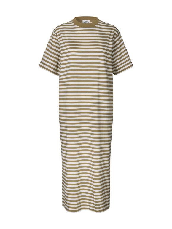 Mads Nørgaard - Nou organic dress - beige stripe