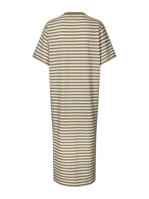 Mads Nørgaard - Nou organic dress - beige stripe