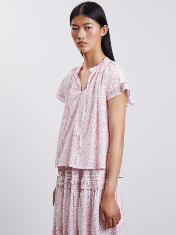 Skall Studio - grace tee - garden print soft pink
