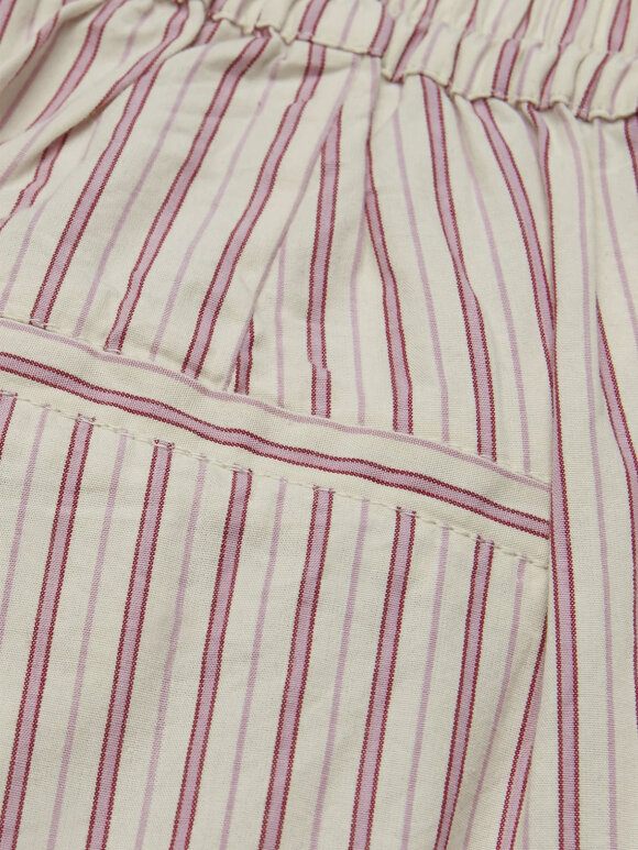 Skall Studio - Edgar pant - ruby red/white stripes