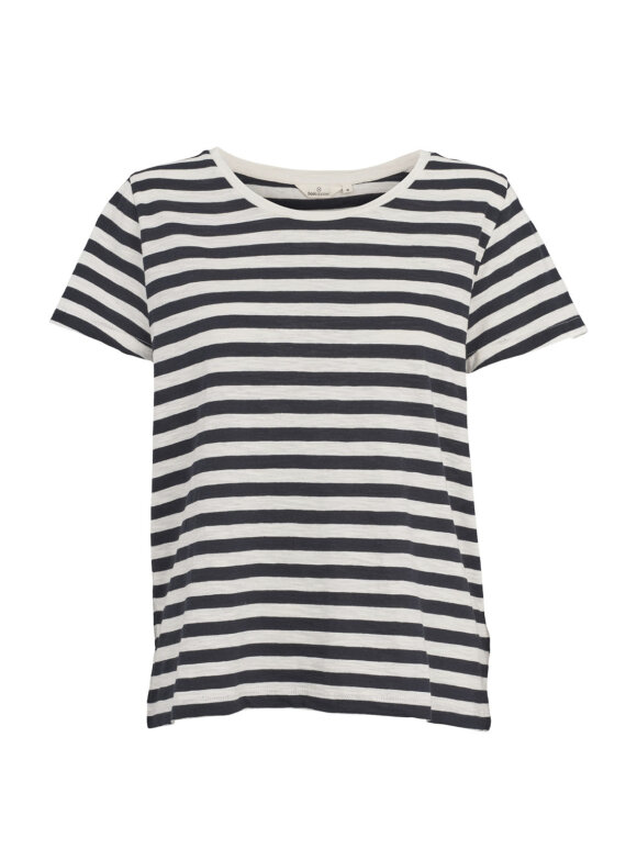 Basic Apparel - Jada O-neck stripe tee - 2 varianter