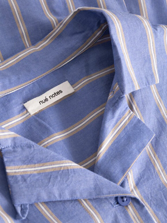 Nué Notes - Dorian shirt - blue striped