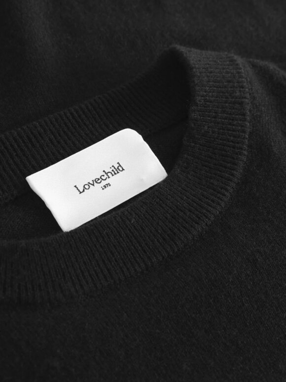 Lovechild 1979 - Juni crewneck oversize sweater - black knit