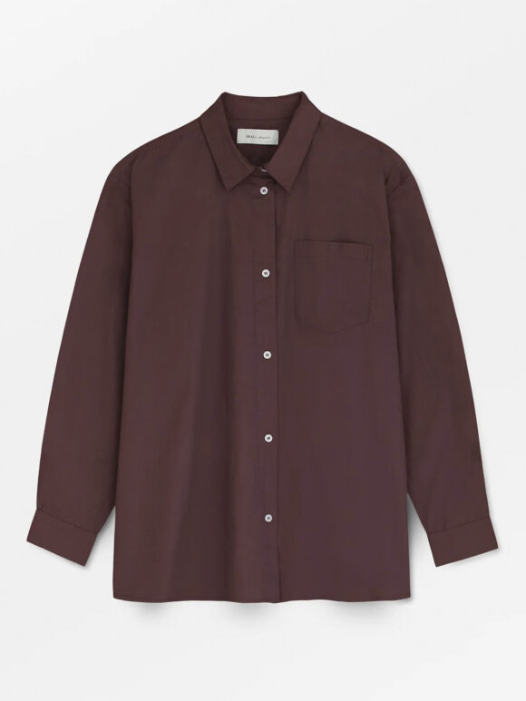 Skall Studio - Edgar shirt - dark burgundy