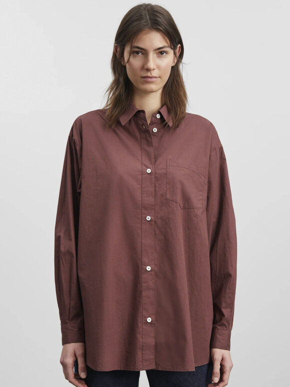 Skall Studio - Edgar shirt - dark burgundy