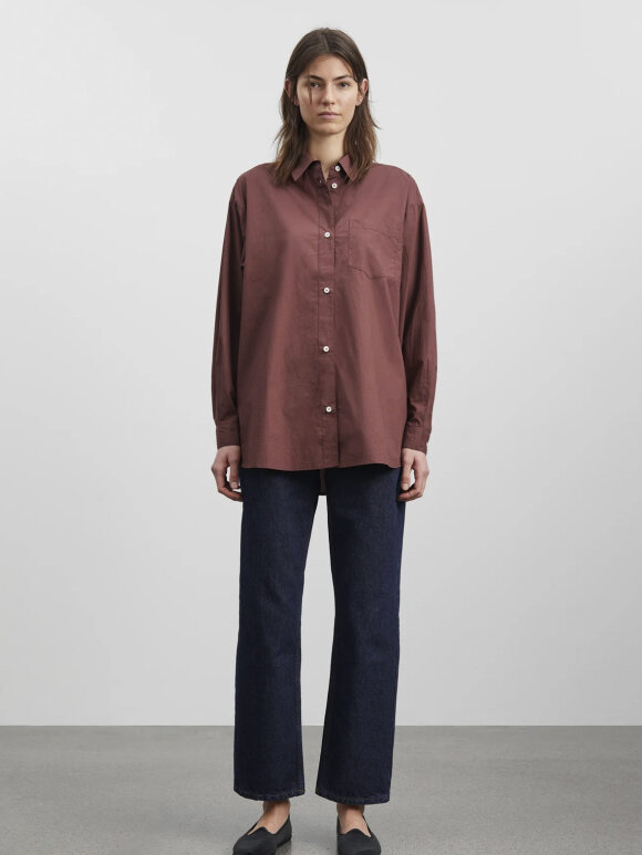 Skall Studio - Edgar shirt - dark burgundy