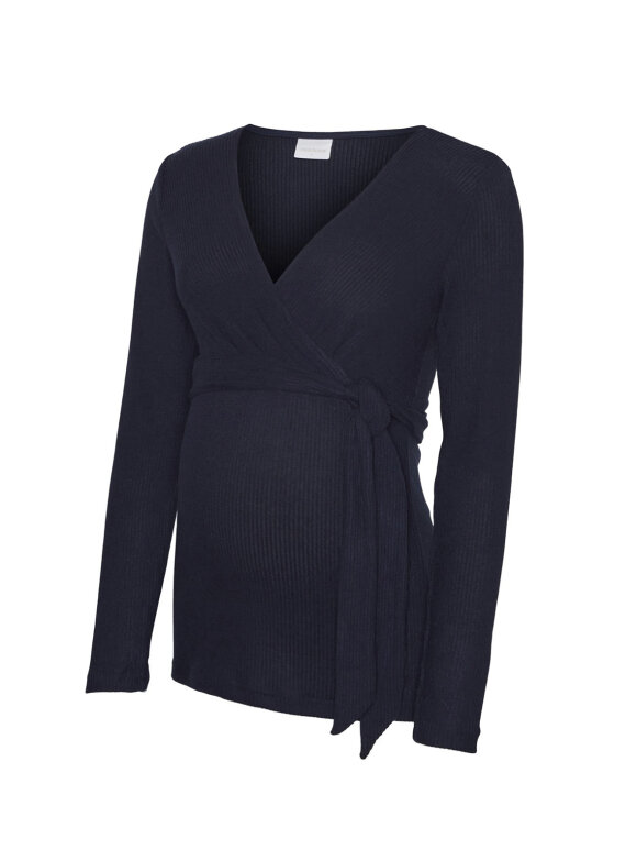 Mamalicious - annette tess jersey top - navy