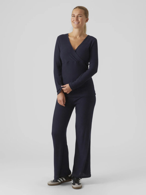 Mamalicious - annette tess jersey top - navy