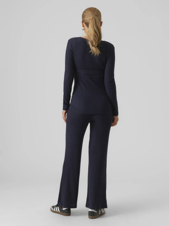 Mamalicious - annette tess jersey top - navy
