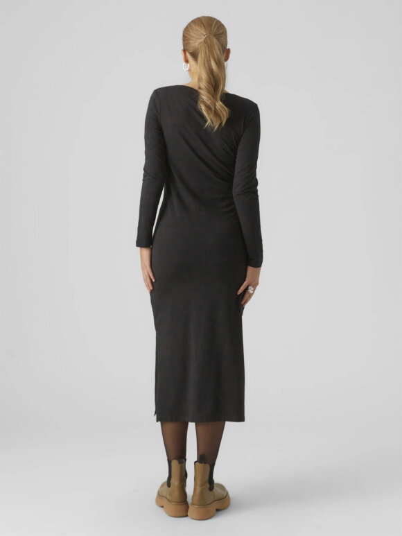 Mamalicious - Mia midi jersey kjole - sort