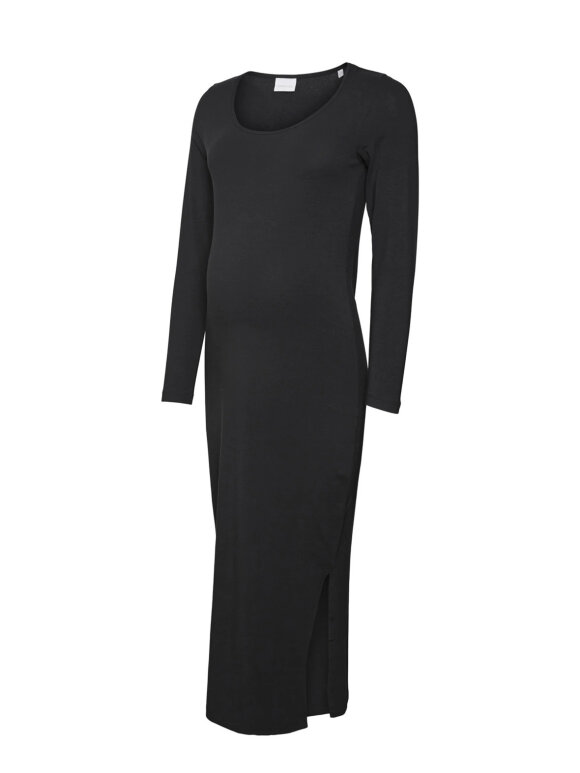 Mamalicious - Mia midi jersey kjole - sort