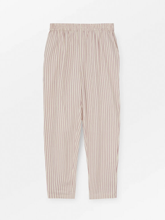 Skall Studio - Edgar pant - ruby red/white stripes