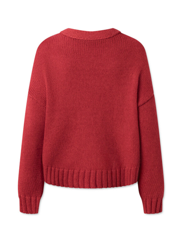 Nué Notes - Memphis cardigan ribbon red