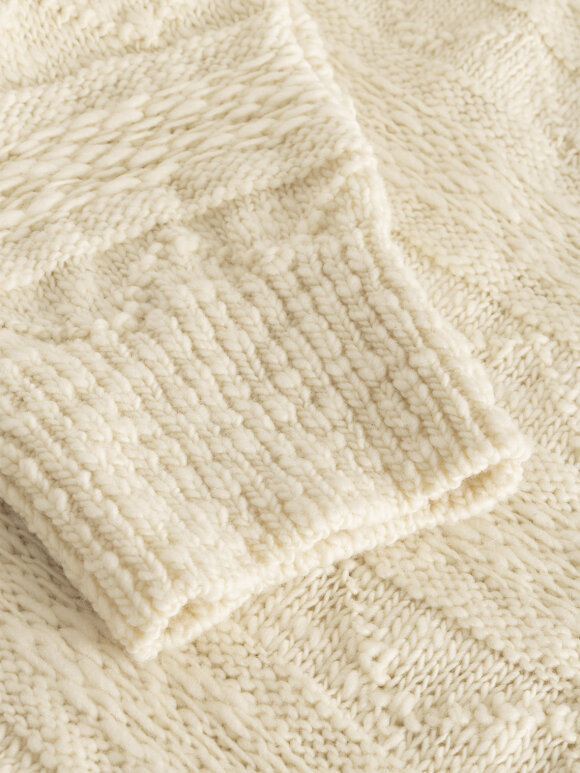 Nué Notes - Kelby turtleneck strik - egret beige