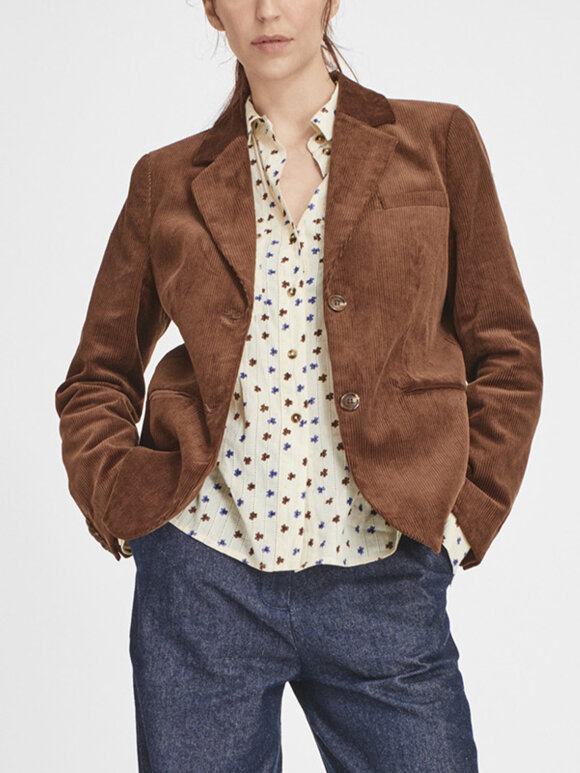 Nué Notes - Beckett blazer - brown corduroy