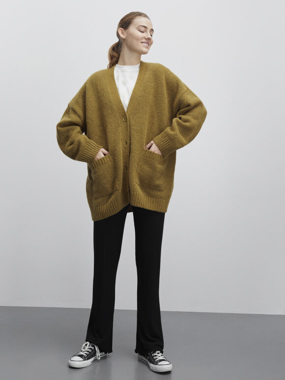 Mads Nørgaard - Marley alpaca cardigan - lizard green