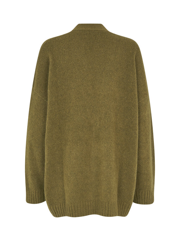 Mads Nørgaard - Marley alpaca cardigan - lizard green