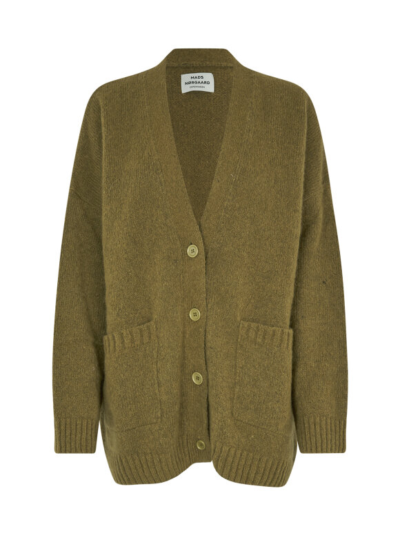 Mads Nørgaard - Marley alpaca cardigan - lizard green