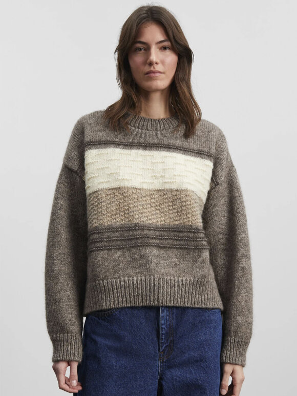 Skall Studio - Sandi wool jumper - mix brown